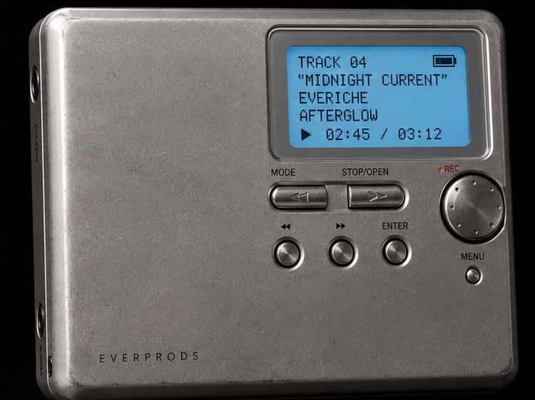 Everprods minidisc-style player
